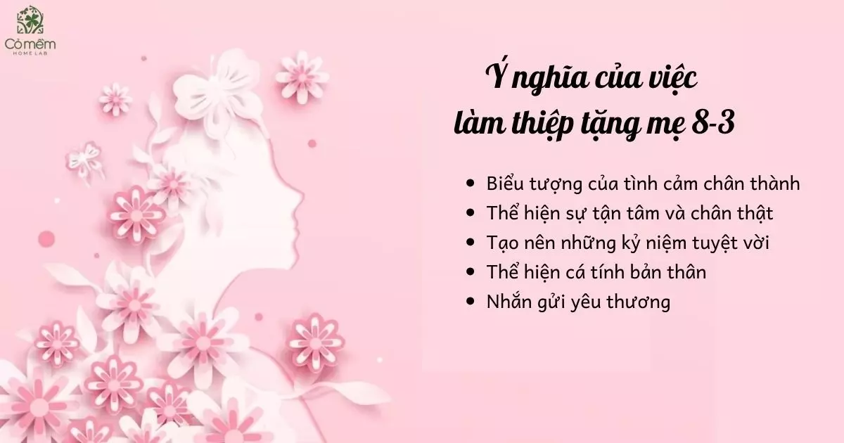 cách làm thiệp 8-3 tặng mẹ đơn giản