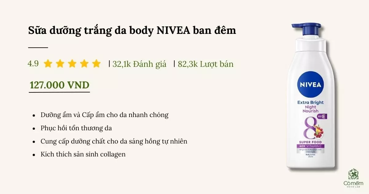 kem dưỡng trắng da body