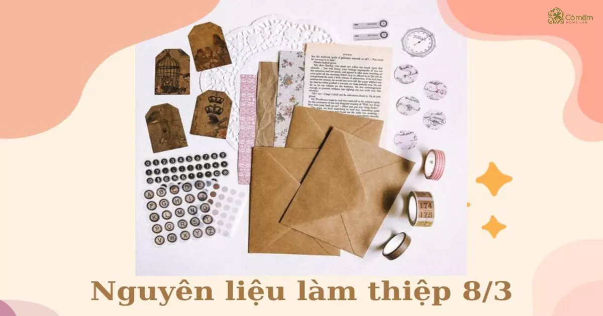 làm thiệp 8/3 tặng cô giáo