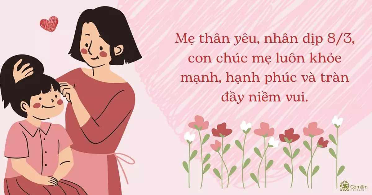 lời chúc 8/3 cho mẹ