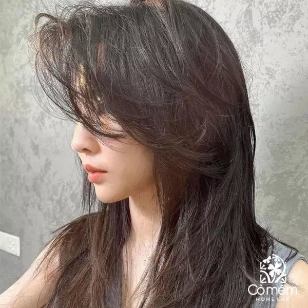 tóc mullet layer nữ dài