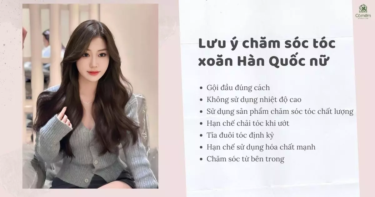 tóc xoăn hàn quốc nữ