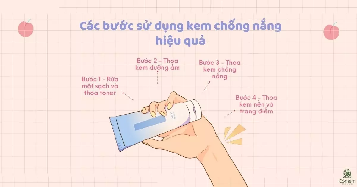 bôi kem chống nắng trước hay sau kem dưỡng