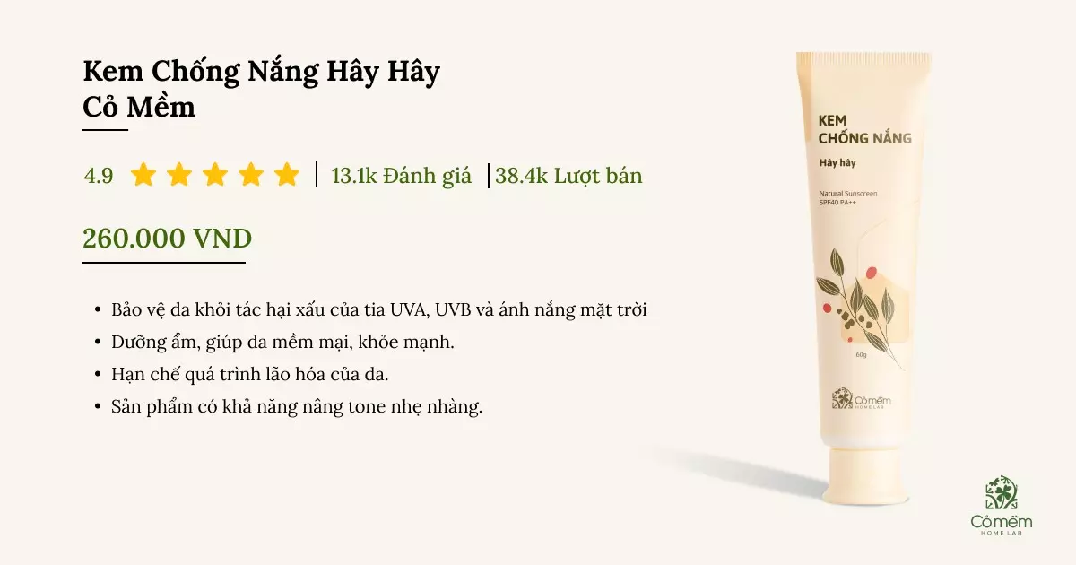 kem chống nắng cho da hỗn hợp thiên khô