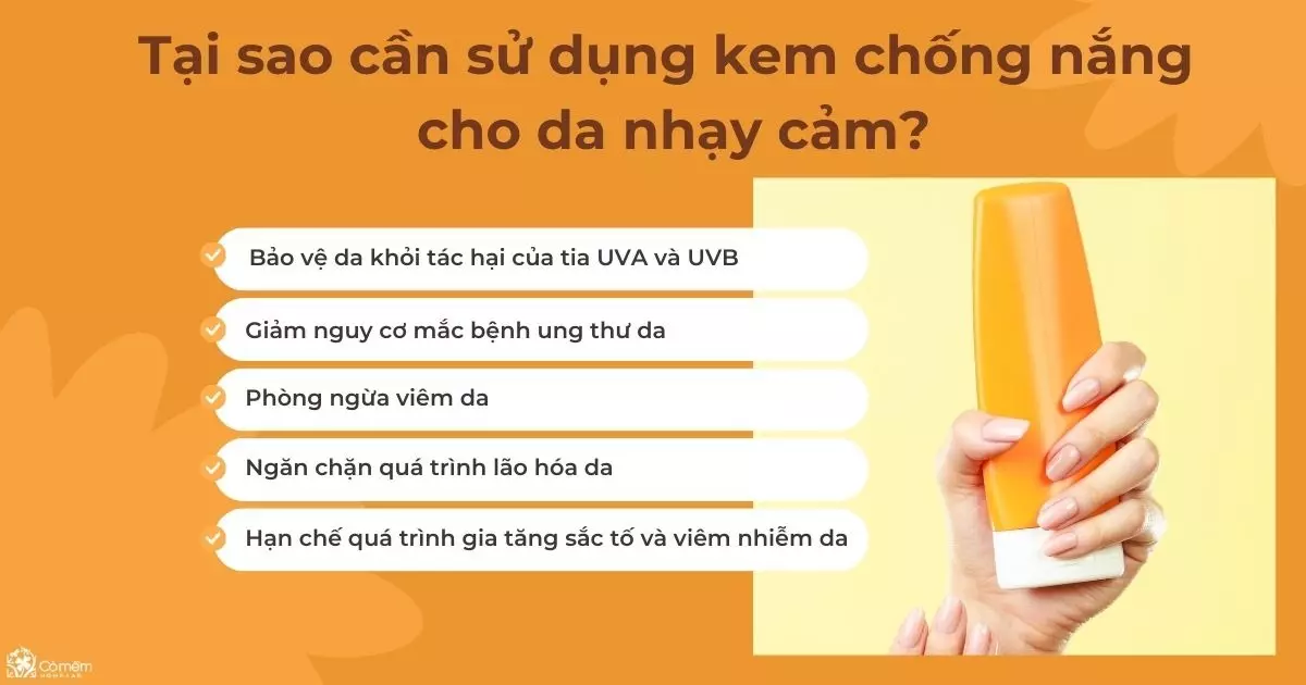 kem chống nắng cho da nhạy cảm