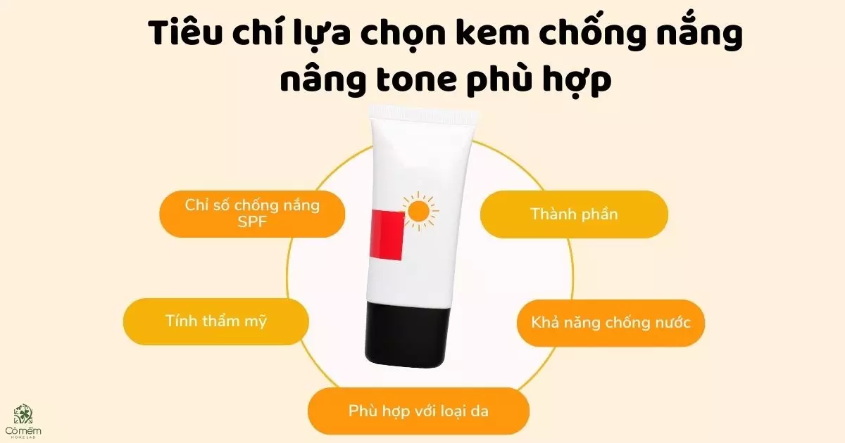 kem chống nắng nâng tone