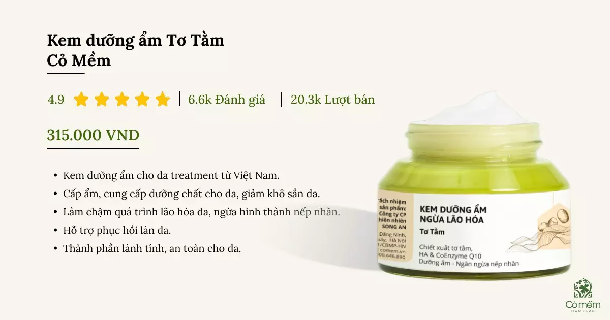 kem dưỡng ẩm cho da treatment