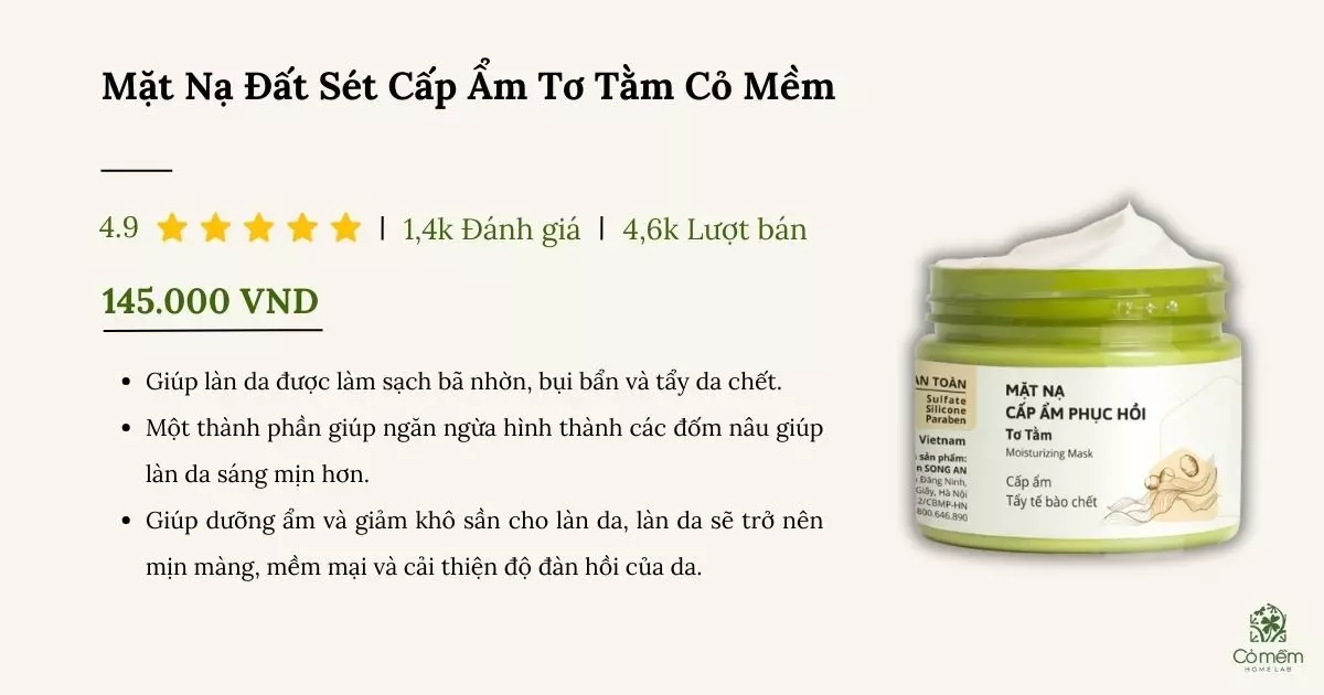 mặt nạ dưỡng ẩm cho da khô