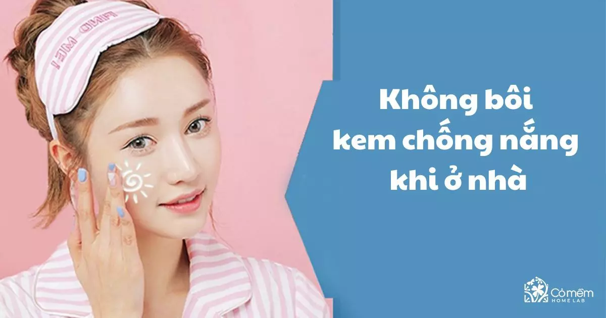 sai lầm khi bôi kem chống nắng