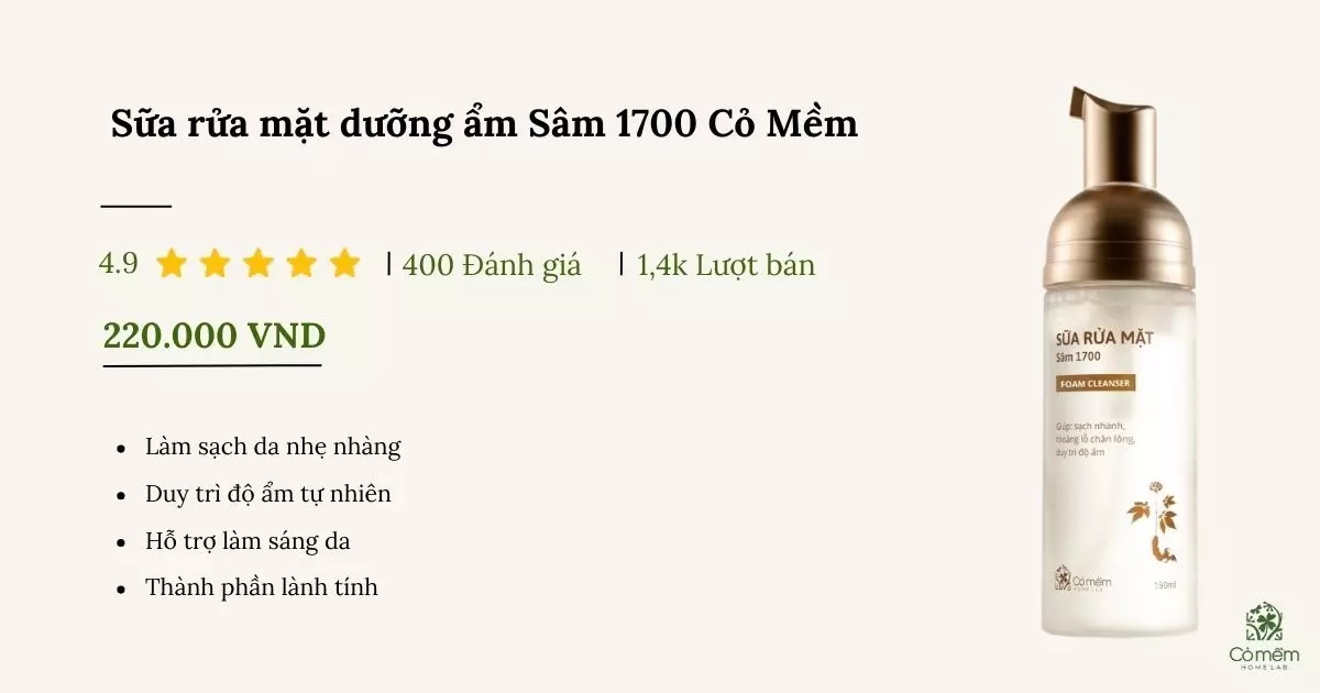 sữa rửa mặt dưỡng ẩm