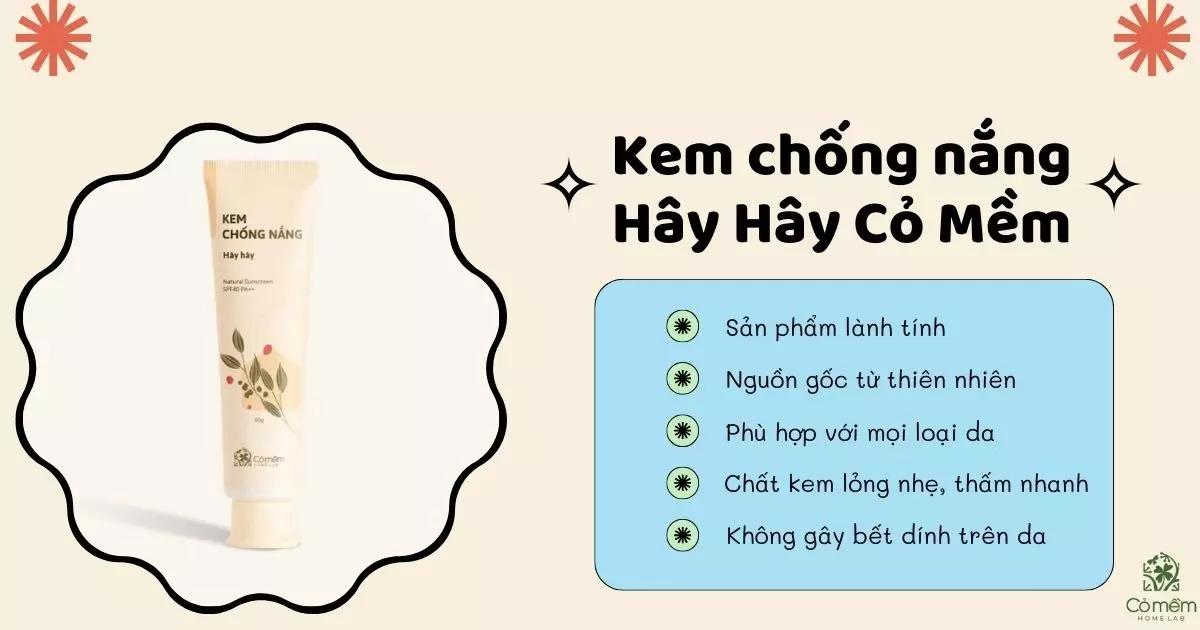 bôi kem chống nắng bị vón cục