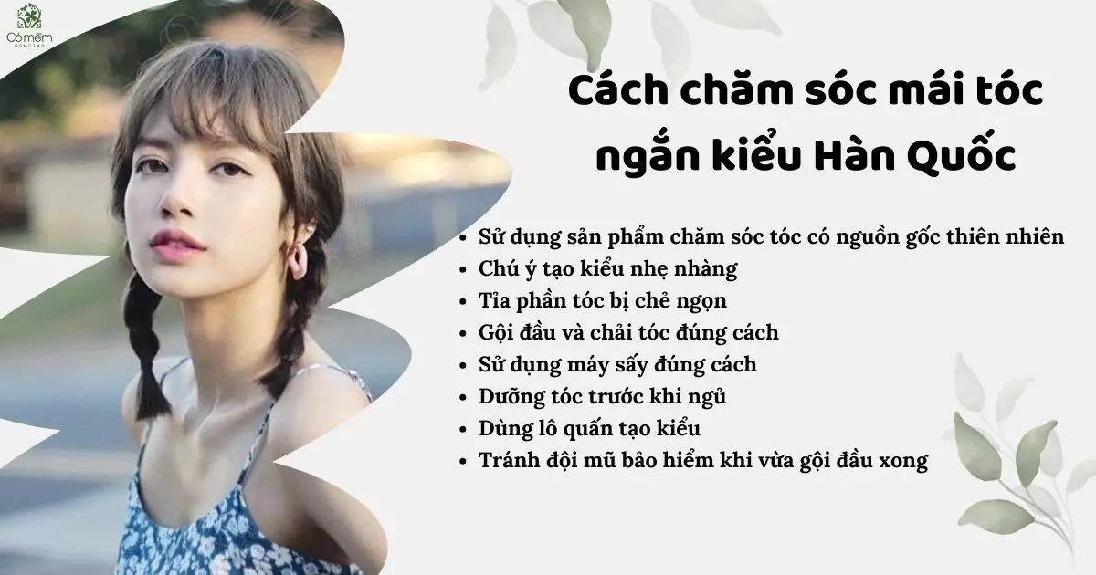 buộc tóc ngắn kiểu hàn quốc