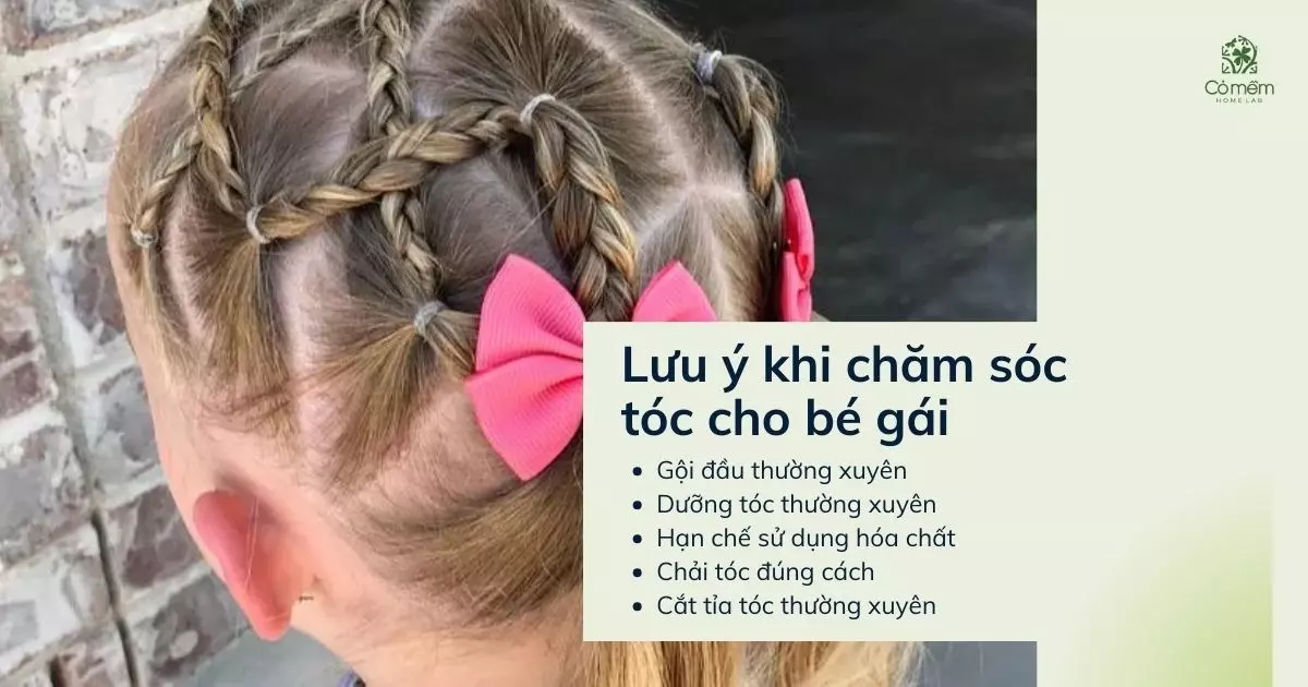 các kiểu buộc tóc cho bé gái