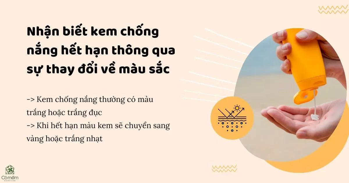 cách nhận biết kem chống nắng hết hạn