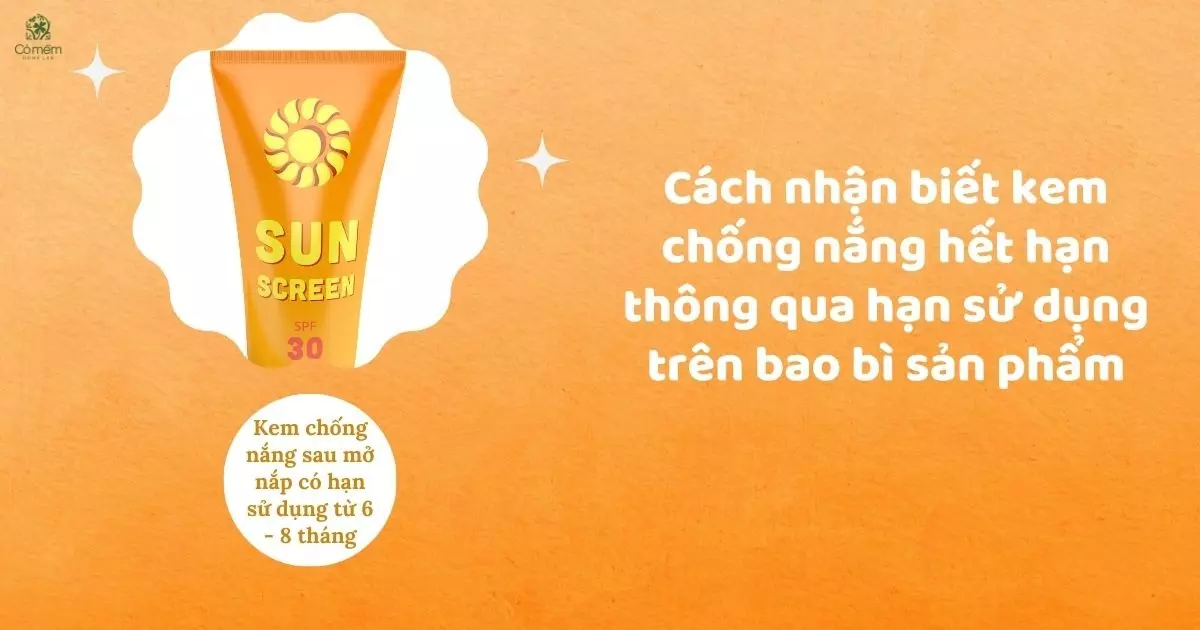 cách nhận biết kem chống nắng hết hạn