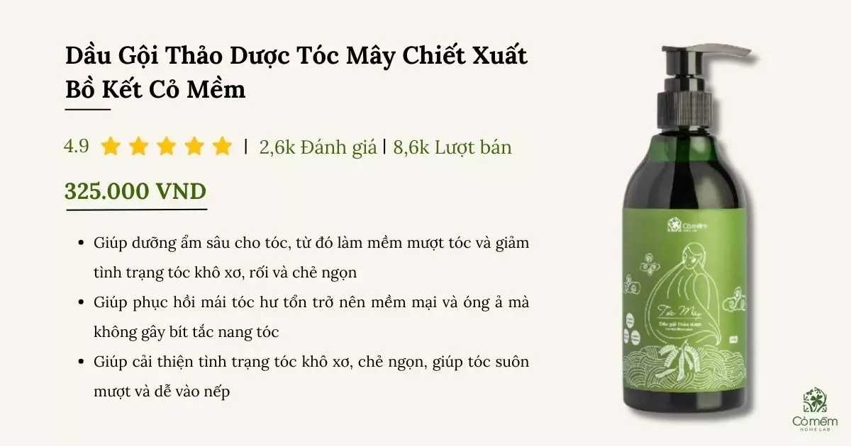 dầu gội cho tóc khô xơ