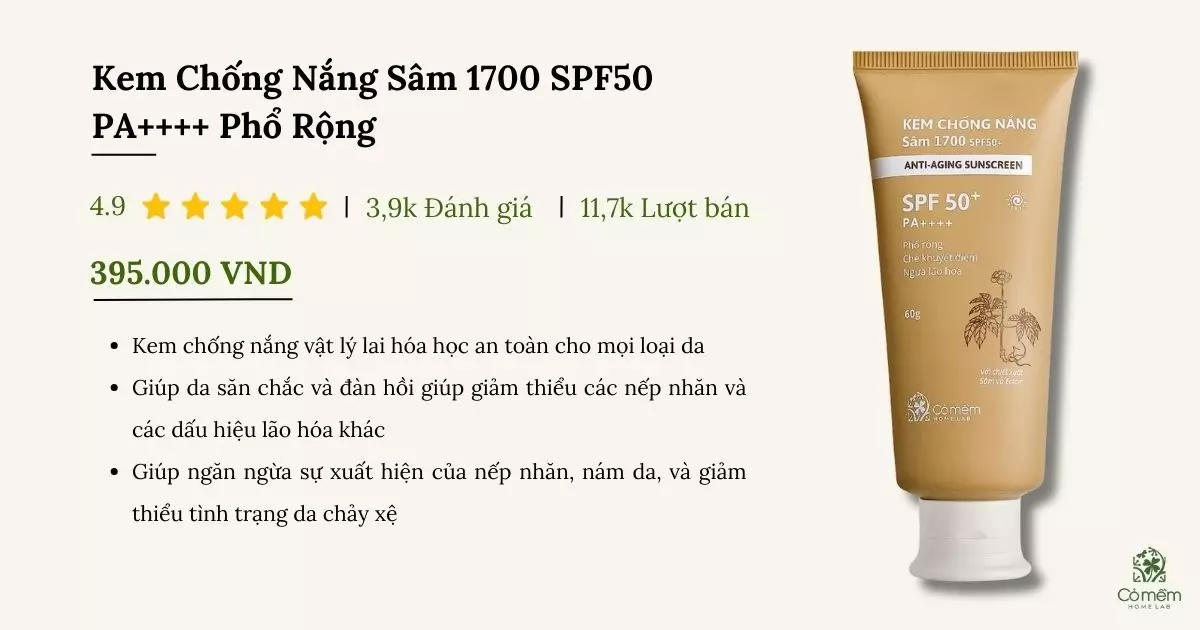 kem chống nắng chống lão hóa