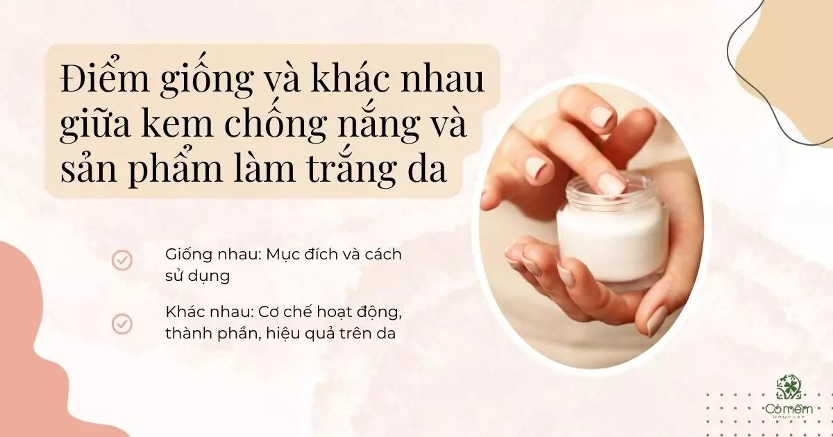 kem chống nắng có làm trắng da không