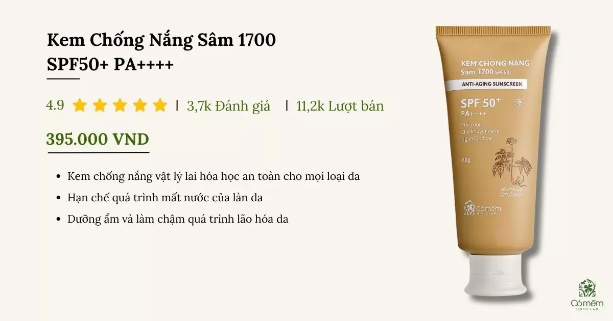 kem chống nắng dưỡng trắng da mặt