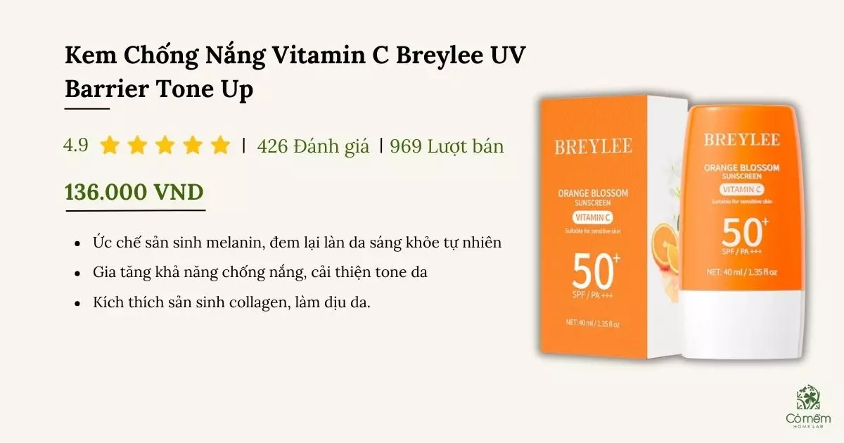 kem chống nắng vitamin c