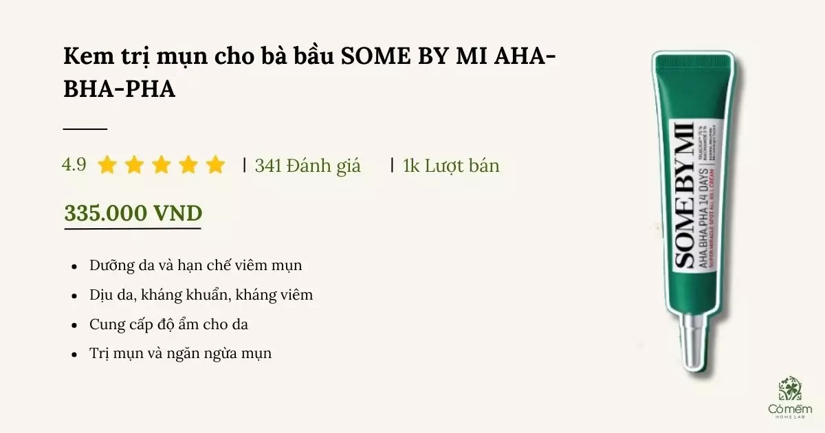 kem trị mụn cho bà bầu