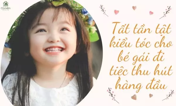 kiểu tóc cho bé gái đi tiệc