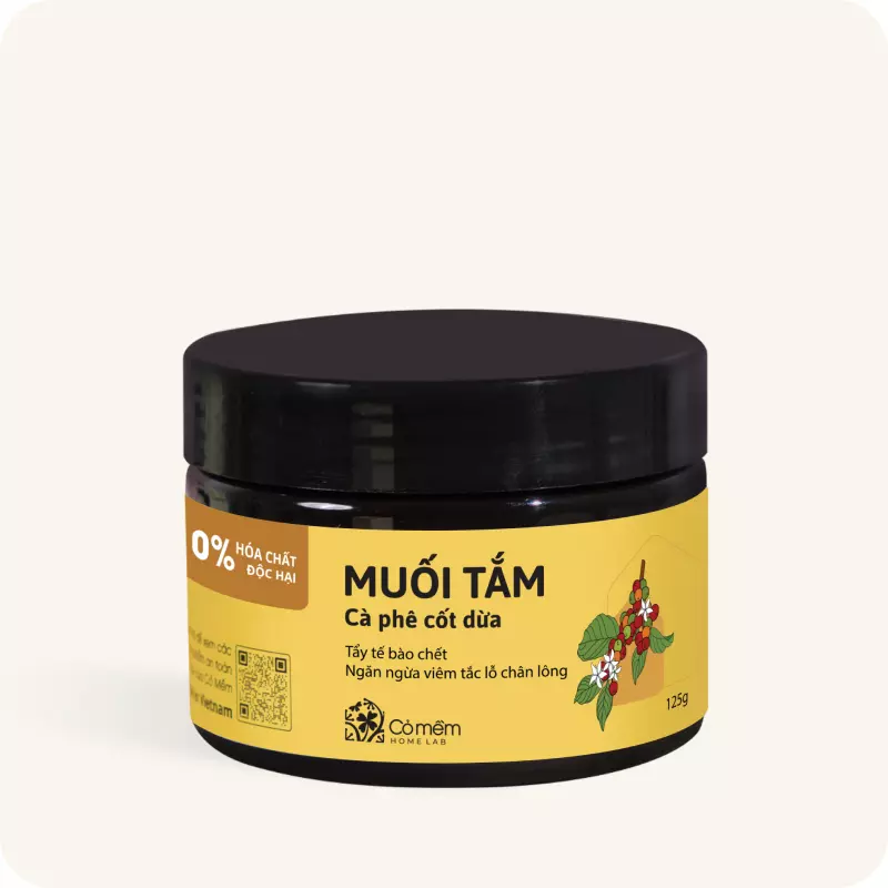 Muối Tắm Tẩy Da Chết Body Cafe Cốt Dừa 125G