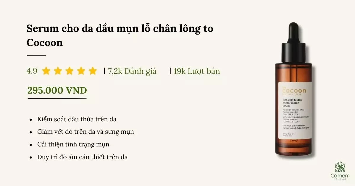 serum cho da dầu mụn lỗ chân lông to