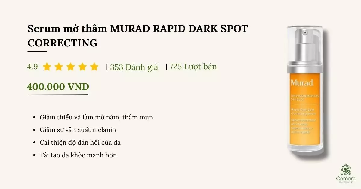 serum mờ thâm