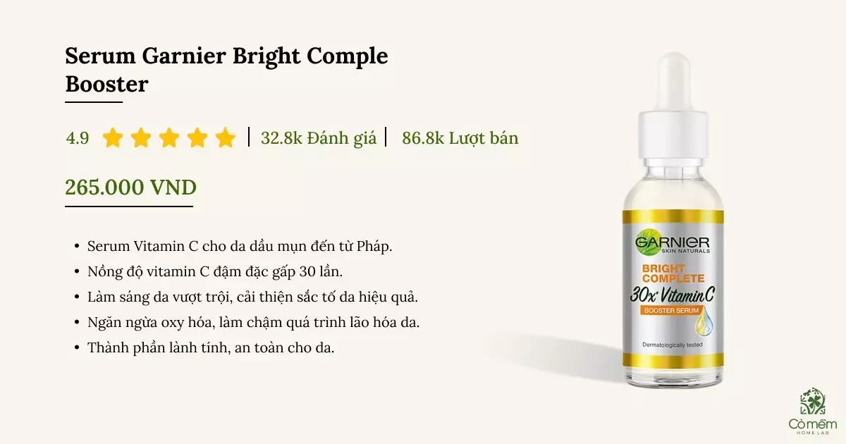 serum vitamin c cho da dầu mụn