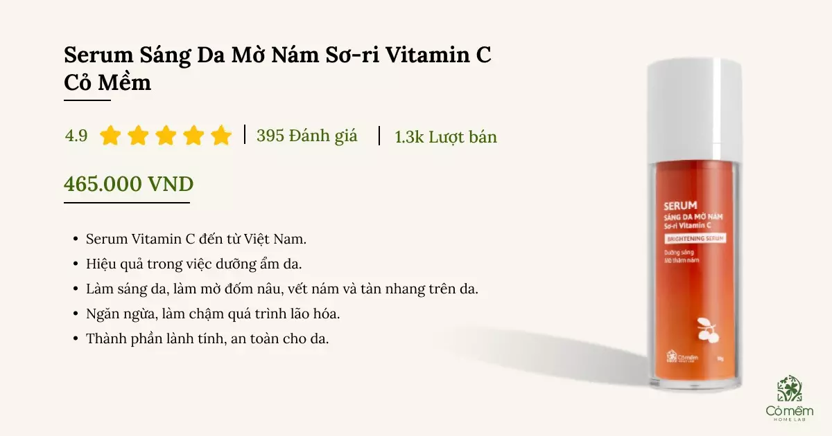 serum vitamin c cho da dầu mụn