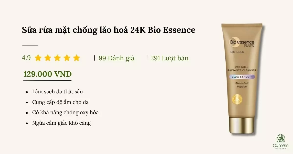 sữa rửa mặt chống lão hóa