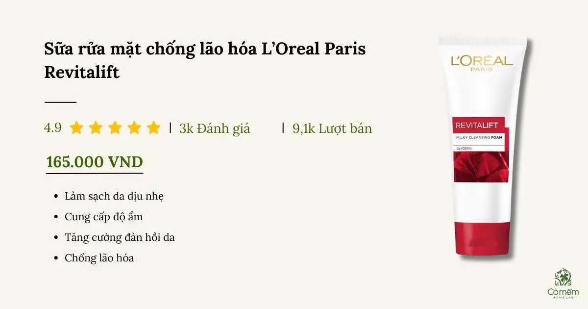 sữa rửa mặt chống lão hóa