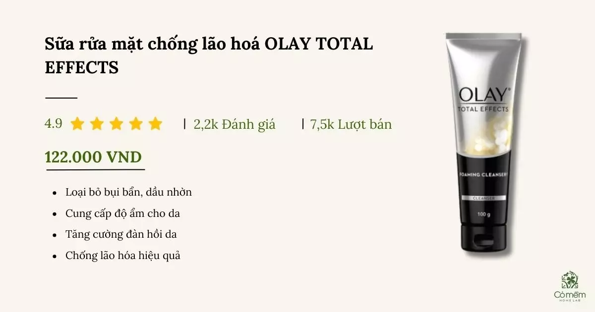 sữa rửa mặt chống lão hóa