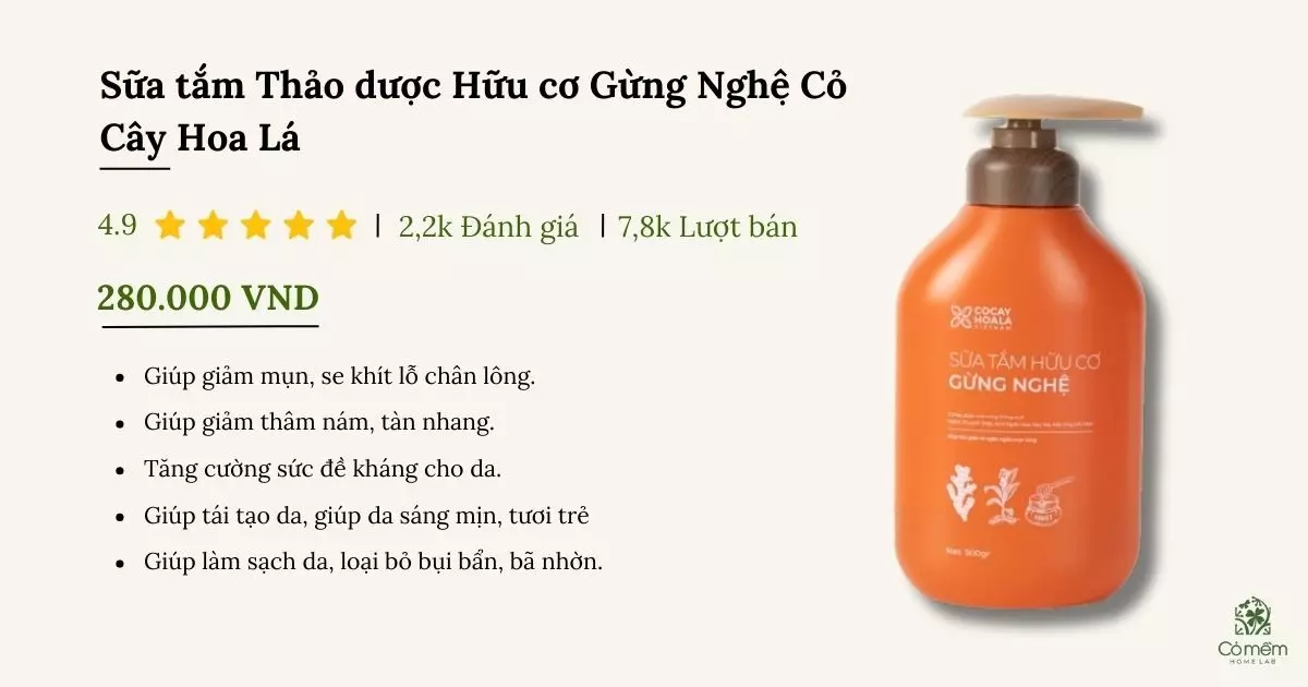 sữa tắm trị viêm nang lông