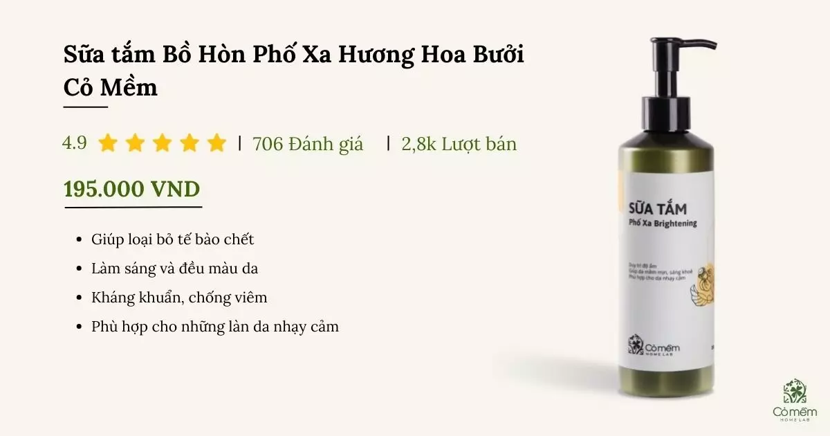 sữa tắm trị viêm nang lông