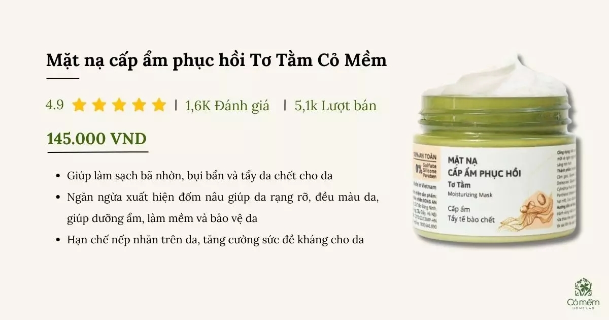 mặt nạ cho da nhạy cảm