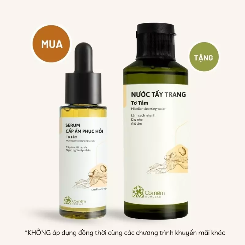 Serum HA cấp ẩm phục hồi da chống lão hóa Tơ Tằm