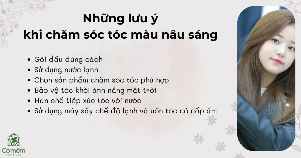 tóc màu nâu sáng