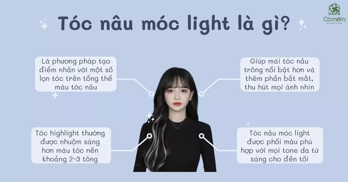 tóc nâu móc light màu gì đẹp