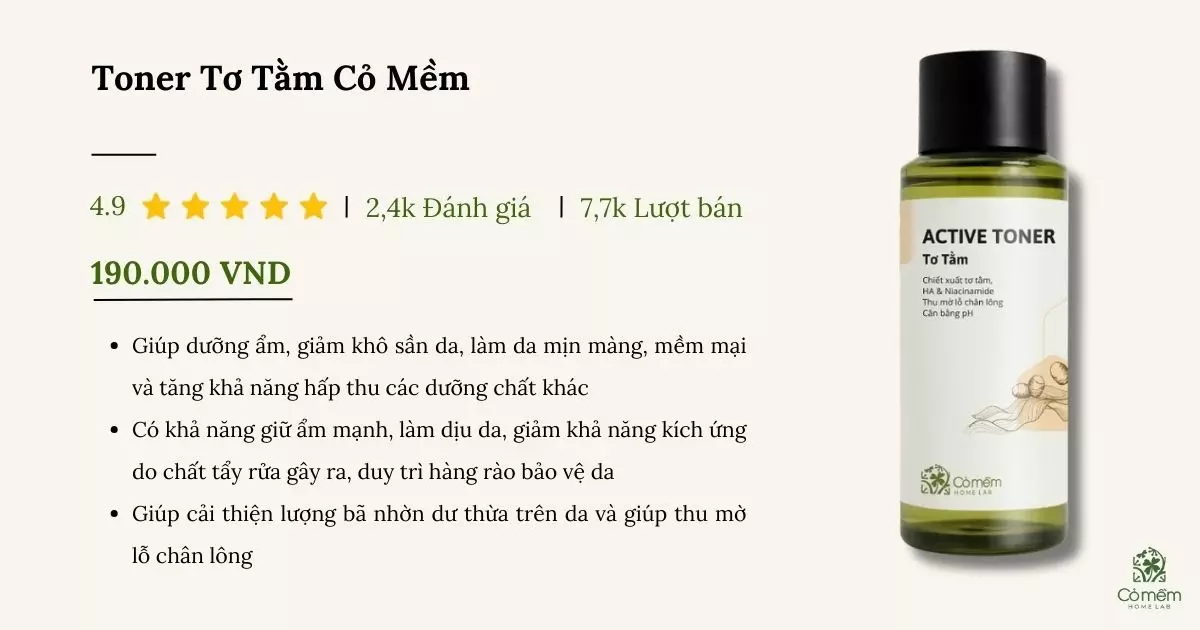 toner se khít lỗ chân lông