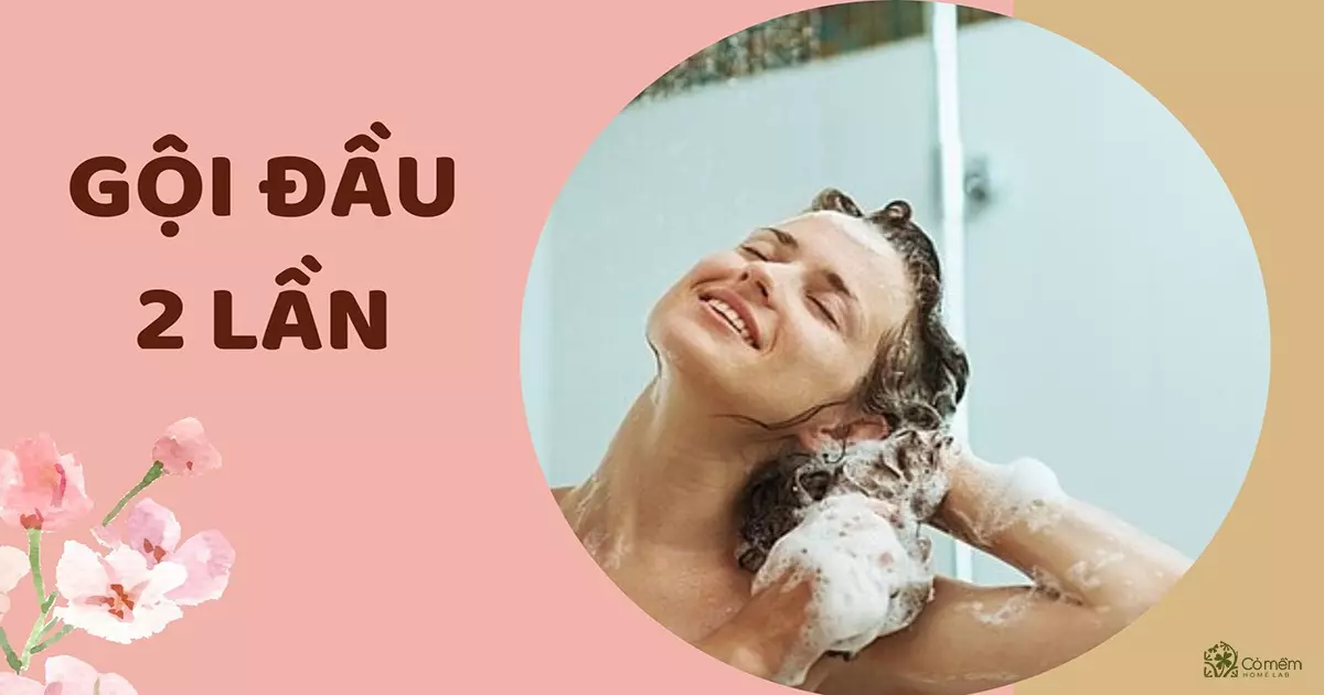 cách gội đầu lâu bết