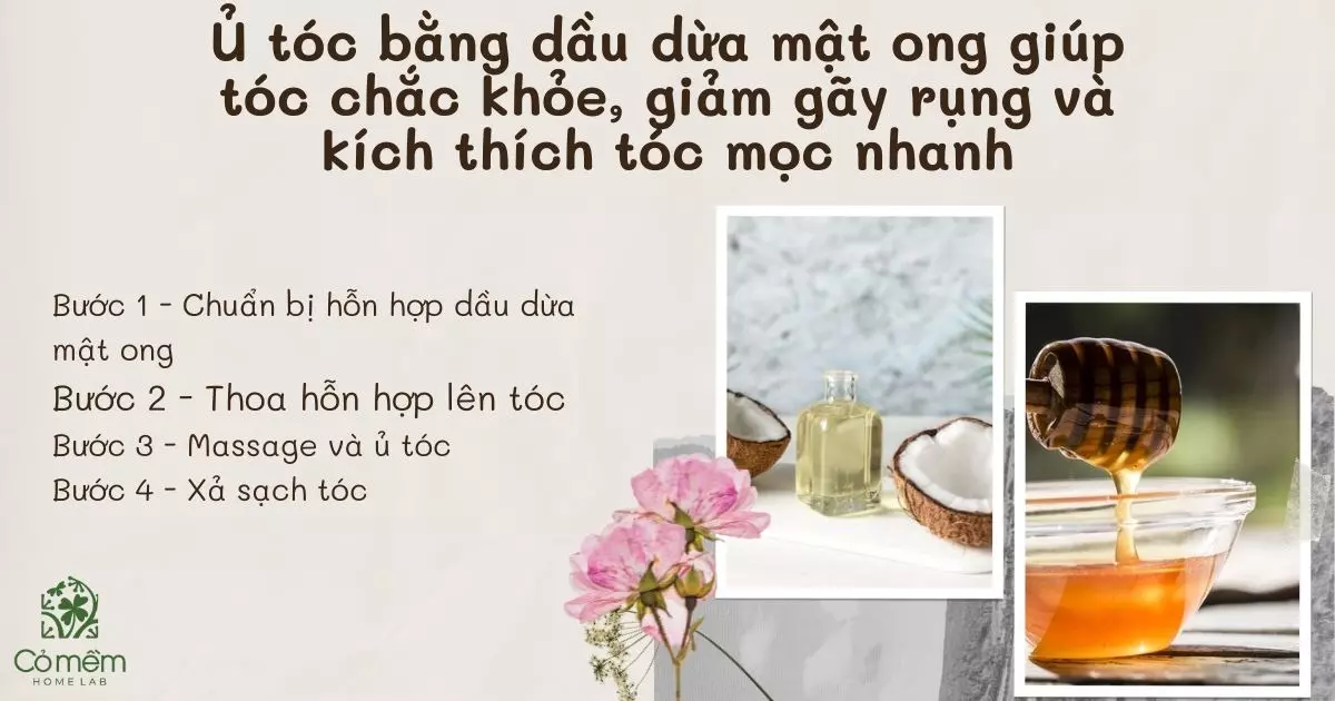 cách sử dụng dầu dừa cho tóc mọc nhanh