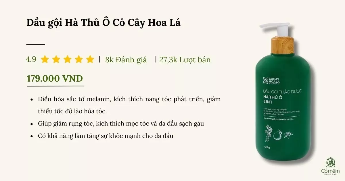 dầu gội cho tóc mỏng