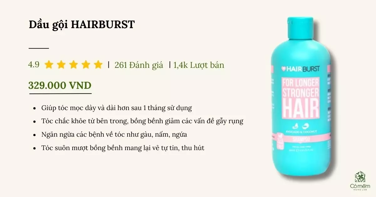 dầu gội cho tóc mỏng