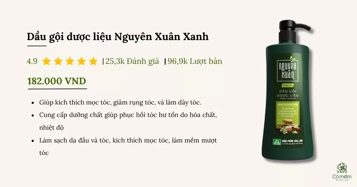 dầu gội cho tóc rễ tre