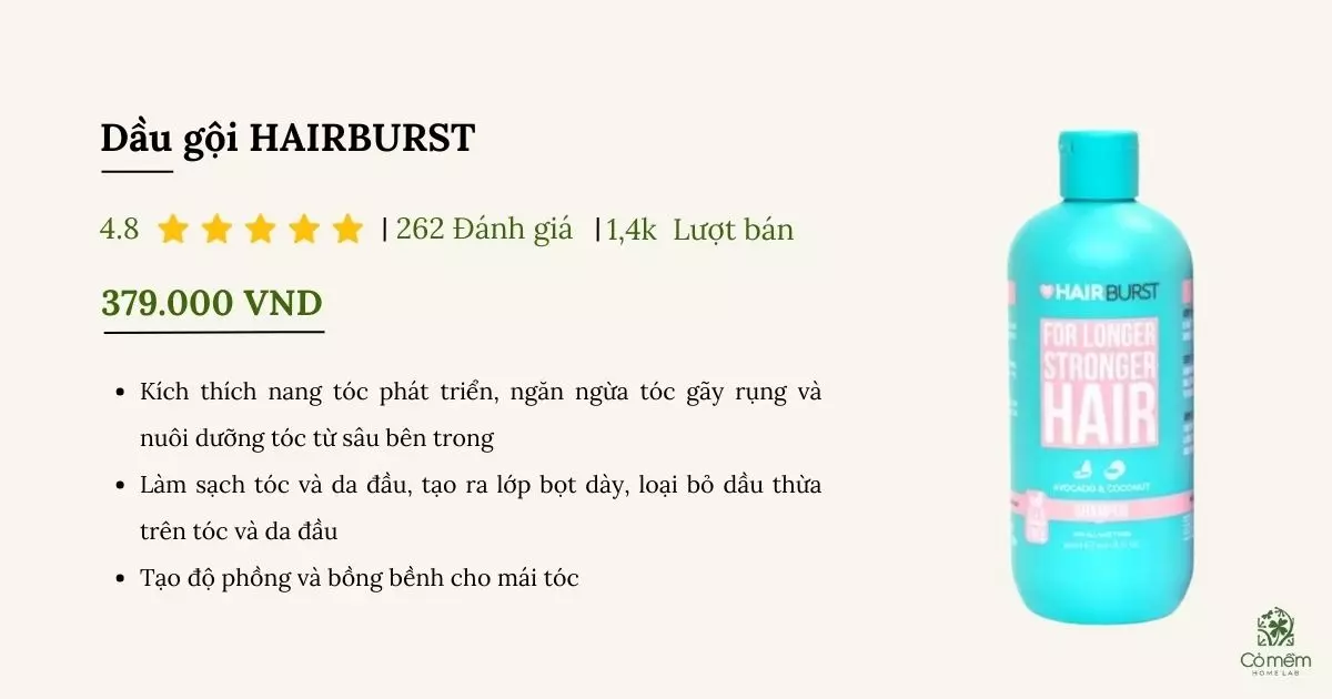 dầu gội chứa biotin