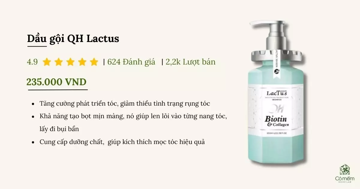 dầu gội chứa biotin