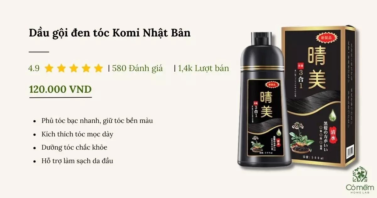 dầu gội đen tóc