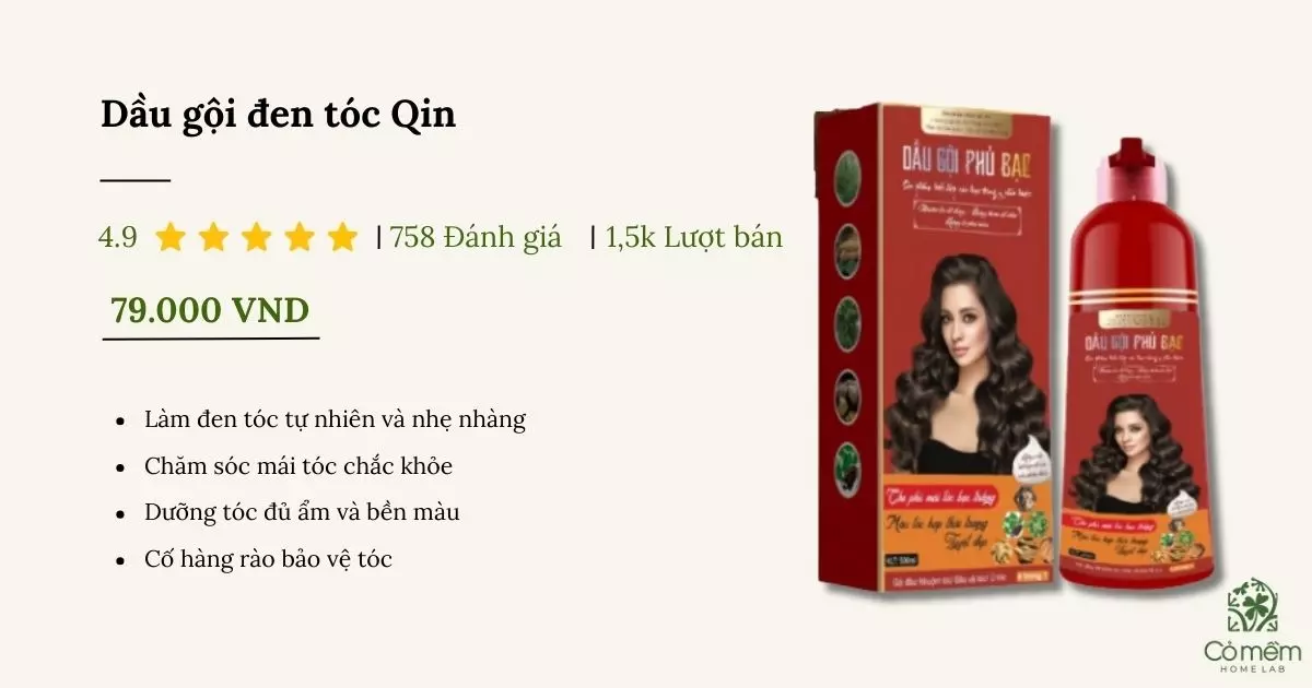 dầu gội đen tóc